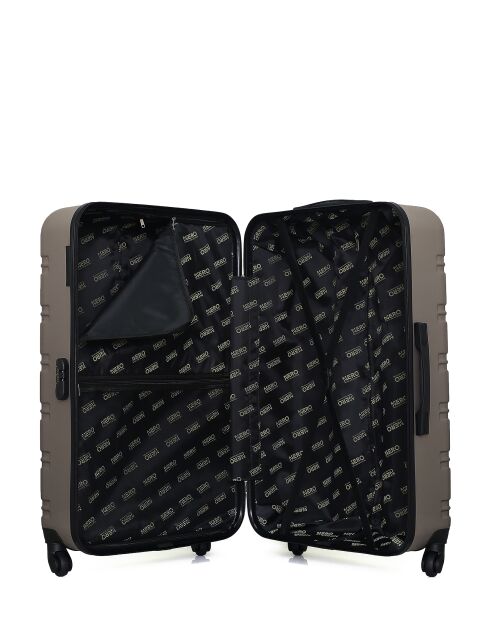 Set di 2 valigie Renoso beige grandi e da weekend