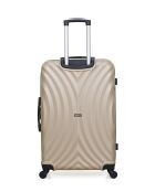 Set di 2 valigie di grandi dimensioni e weekend L agos beige