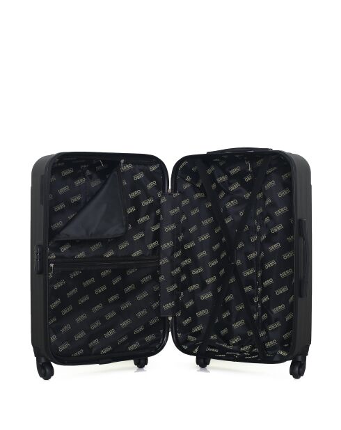 Set van 2 donkergrijze Karpaten weekend- en hutkoffers