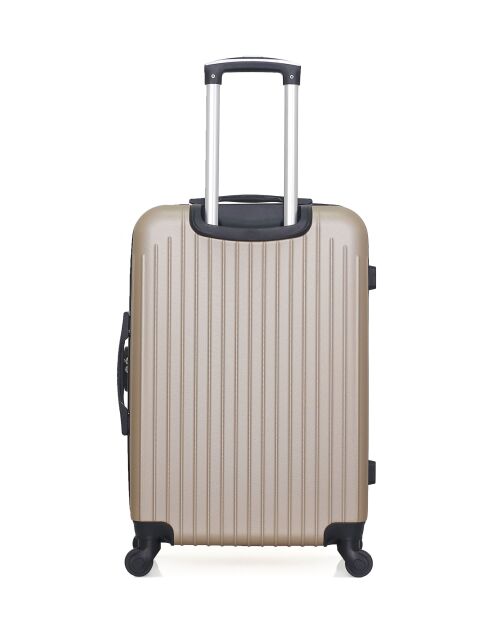 Set van 2 beige Carpathians weekend- en hutkoffers