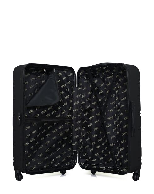 Set van 2 zwarte Renoso grote koffers en cabine
