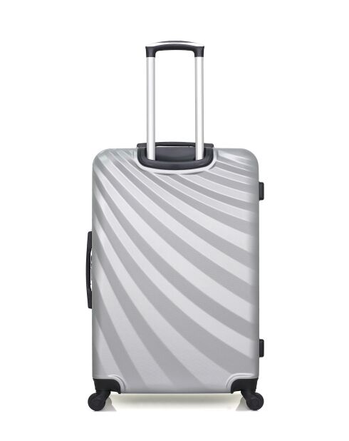 Set aus 2 großen Koffern und grauer Donaukabine