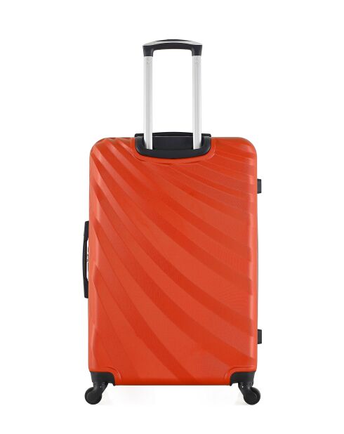 Set van 2 oranje Donau grote koffers en weekendkoffers