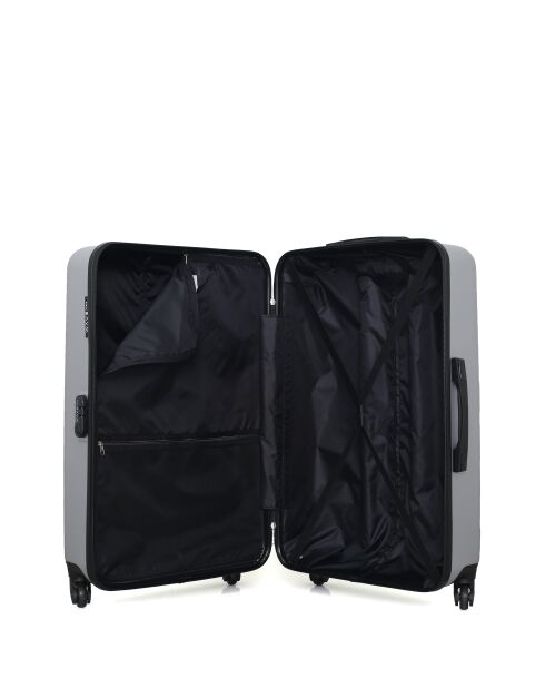 Lot Valise grand format et Vanity Amazone grises