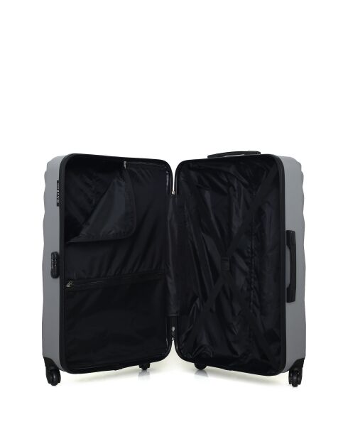 Set van 2 grijze Danube large- en weekendkoffers