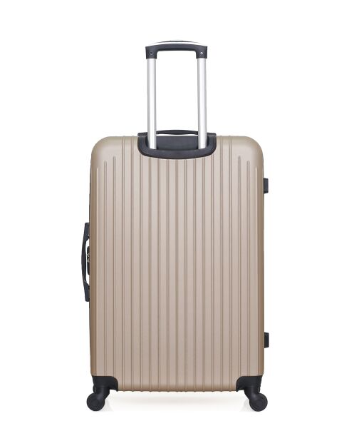 Set di 3 valigie grandi, weekend e cabina beige Carpazi