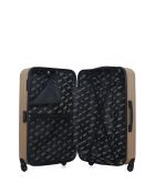 Set di 3 valigie grandi, weekend e cabina beige Carpazi