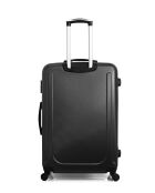 Set van 2 grote zwarte koffers en cabine Atlanta