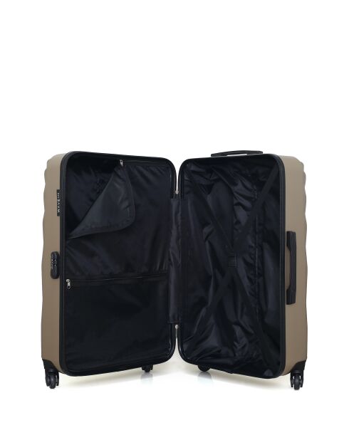 Set mit 2 großen Koffern XXS Danube und Kabine in Beige