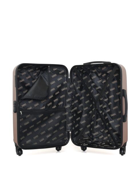 Set aus goldfarbenem Wochenendkoffer und Vanity L Anzarote