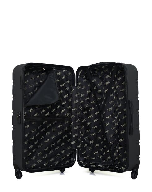 Set van 2 Renoso donkergrijze grote koffers en weekendkoffers