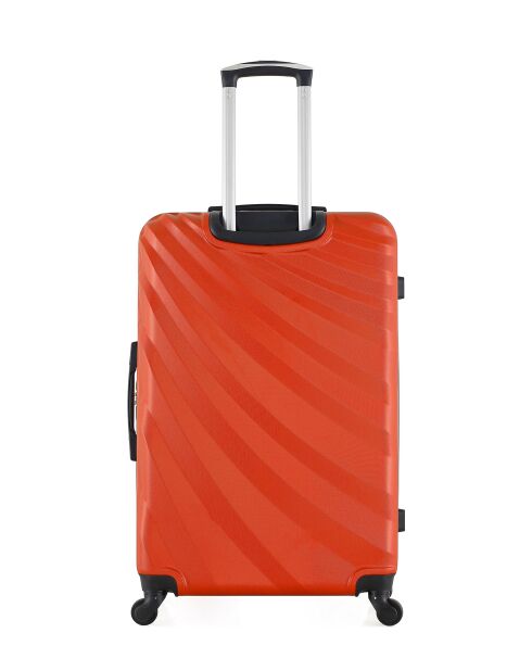 Set van 3 grote koffers, weekend en cabine XXS Danube oranje