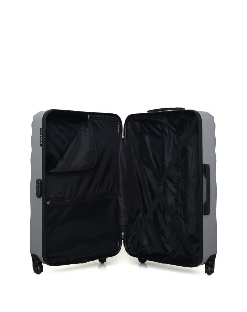 Set van 3 grote koffers, weekend en cabine XXS Danube grey