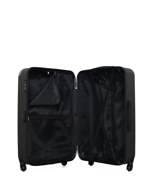 Set van 3 grote koffers, weekend en cabine XXS Congo donkergrijs