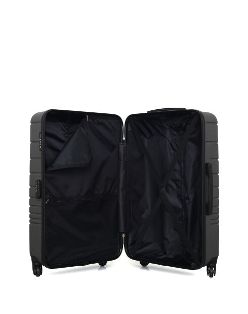 Set de 2 maletas grandes y cabina Tiger gris oscuro