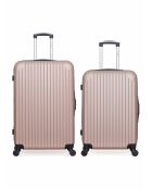 Set van 2 karpaten roségouden weekend- en hutkoffers