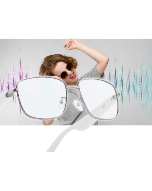 Mogie Smart Glasses Modell Lyra weiß und grau