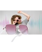 Mogie Smart Glasses Modell Nyra weiß und rosa