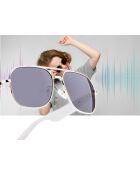 Mogie Smart Glasses Modell Thalos weiß und gold