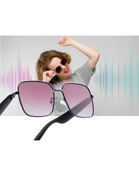 Mogie Smart Glasses Modell Nyra schwarz und pink