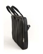 Sac ordinateur en cuir noir - 38x6x28 cm - Très bon état