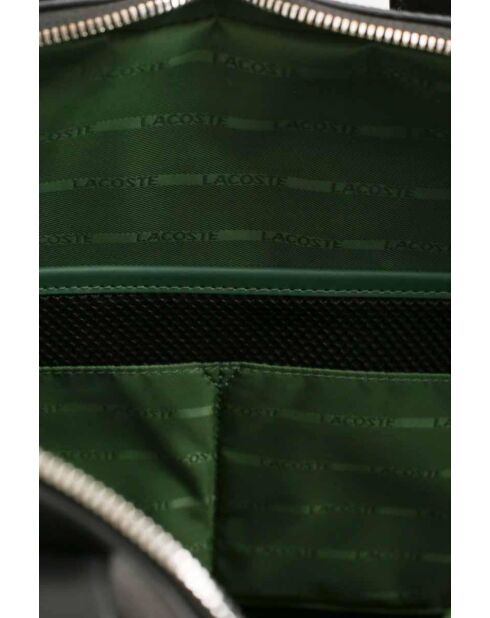 Sac ordinateur en cuir noir - 38x6x28 cm - Très bon état