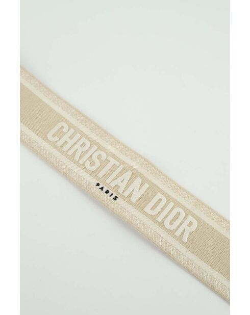 Tracolla in pelle beige -7x60 cm - Ottime condizioni