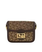 Braune Schultertasche aus Leder - 25x20 cm - Guter Zustand