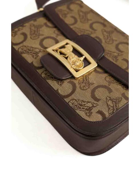 Braune Schultertasche aus Leder - 25x20 cm - Guter Zustand