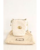 Ecru leren schoudertas - 17x11x18 cm - Zeer goede conditie