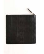 Pochette in pelle nera - 20x20 cm - Ottime condizioni