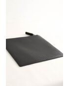 Pochette in pelle nera - 20x20 cm - Ottime condizioni