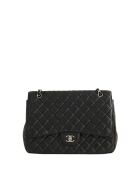 Sac à bandoulière en cuir noir - 33x10x25 cm - Bon état