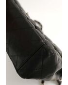 Sac à bandoulière en cuir noir - 33x10x25 cm - Bon état