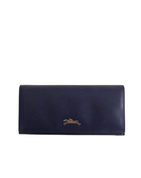 Portacarte in pelle blu scuro - Ottime condizioni