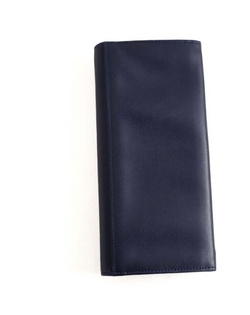 Portacarte in pelle blu scuro - Ottime condizioni