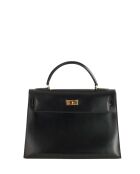 Schwarze Lederhandtasche - Sehr guter Zustand