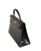 Schwarze Lederhandtasche - Sehr guter Zustand