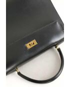 Schwarze Lederhandtasche - Sehr guter Zustand