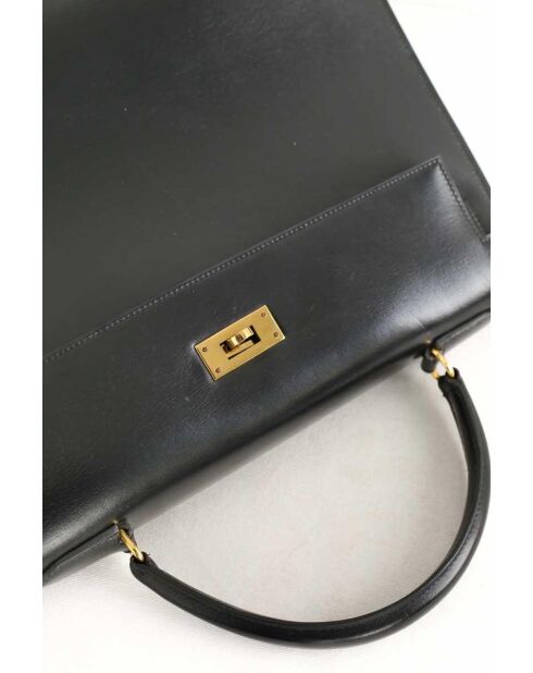 Schwarze Lederhandtasche - Sehr guter Zustand