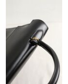 Schwarze Lederhandtasche - Sehr guter Zustand