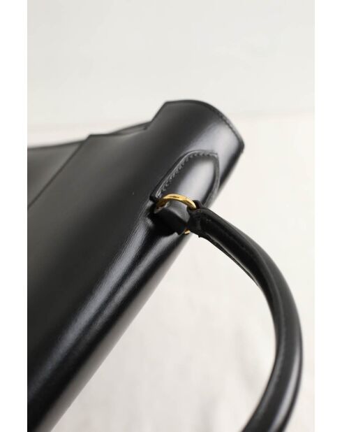 Schwarze Lederhandtasche - Sehr guter Zustand