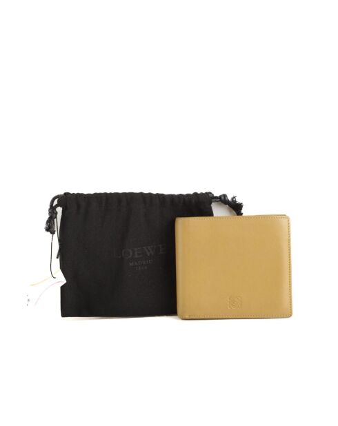 Portafoglio in pelle marrone - 11x10 cm - Ottime condizioni