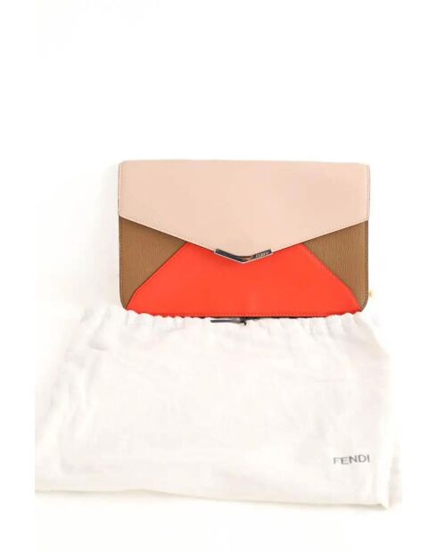 Pochette in pelle rossa - 24x4x15 cm - Ottime condizioni