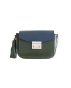 Lacoste kaki leren schoudertas - Zeer goede staat