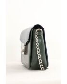 Lacoste kaki leren schoudertas - Zeer goede staat