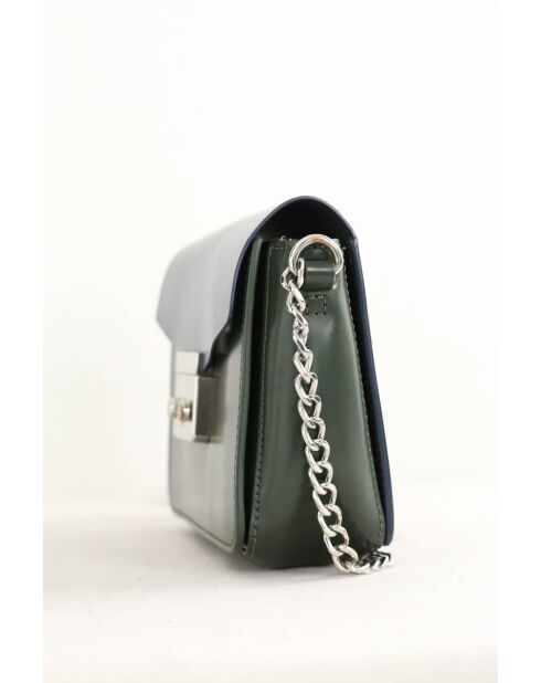 Lacoste kaki leren schoudertas - Zeer goede staat