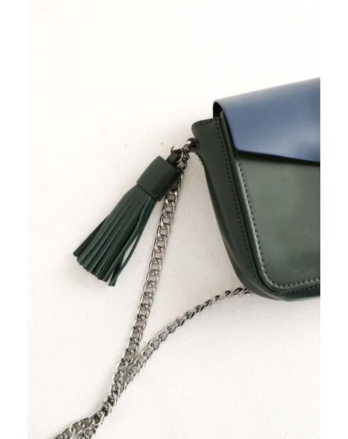 Lacoste kaki leren schoudertas - Zeer goede staat