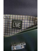 Lacoste kaki leren schoudertas - Zeer goede staat