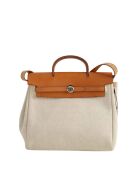 Bolso de tela beige - 30x10x30 cm - Buen estado